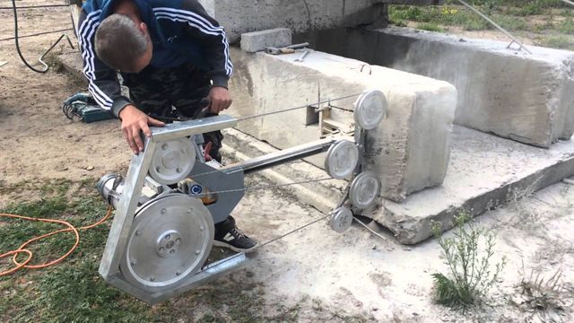 Канатная резка бетона